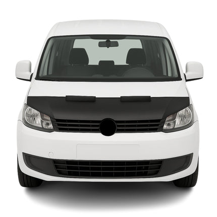 Haubenbra Steinschlagschutz Bonnet Bra für VW Caddy 2010-2015 Schwarz Halb
