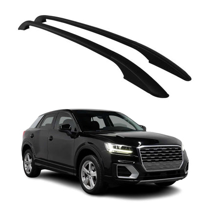 Aluminium Dachreling Relingträger für Audi Q2 2017-2026 Schwarz 2tlg
