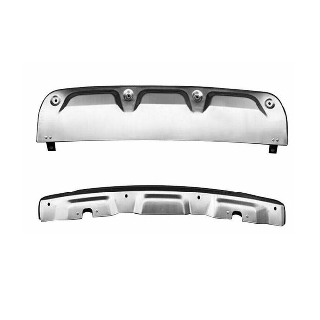 Heckdiffusor & Vorne Stoßstange Diffusor für Honda CR-V 2012-2016 Edelstahl 2tlg