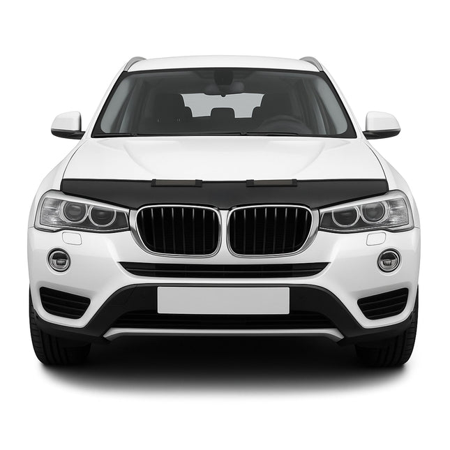 Haubenbra Steinschlagschutz Bonnet Bra für BMW X3 F25 2010-2017 Schwarz Halb