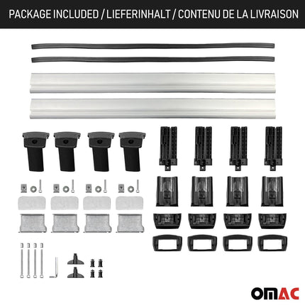 Dachträger Grundtäger für Mazda 3 BM Schrägheck Limo 2013-19 75kg Alu Schwarz 2x