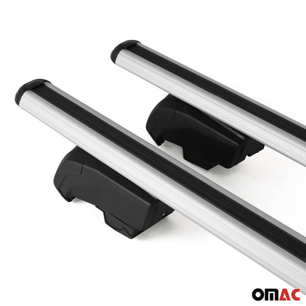 Dachträger Grundtäger für Opel Mokka X 2016-2019 75kg Aluminium Silber 2 tlg