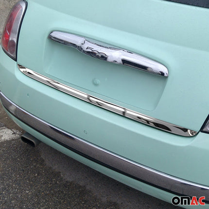 Kofferraumleiste Heckklappe Leiste für Fiat 500 2007-2015 Edelstahl Chrom 1tlg