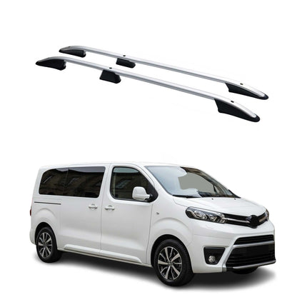 Dachreling Dachgepäckträger für Toyota Proace 2016-2026 Kurzer L1 Alu Grau