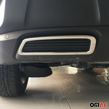 Stoßstangen Diffusor Auspuffrahmen für Peugeot 3008 II 2016-2024 Edelstahl Chrom