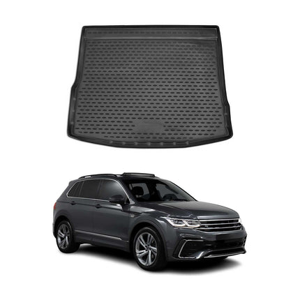 Kofferraummatte Kofferraumwanne für VW Tiguan mk2 2016-2024 5 Sitze Gummi TPE
