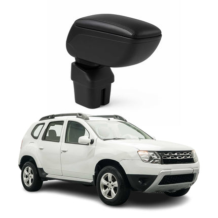 Mittelarmlehne Armlehne für Dacia Duster 2010-2018 PU-Leder ABS Schwarz