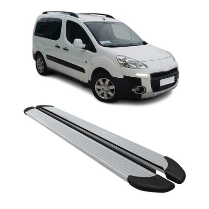 Seitenschweller Trittbretter Schweller für Peugeot Partner Tepee 2008-2018 Alu