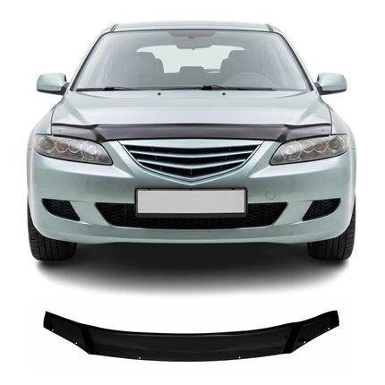 Motorhaube Deflektor Insekten Steinschlagschutz für Mazda 6 GG 2002-2008 Dunkel