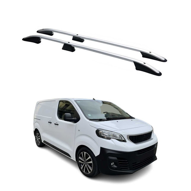 Dachreling für Peugeot Expert / Traveller 2016-2026 L1 Kurzer Alu Silber 2 tlg