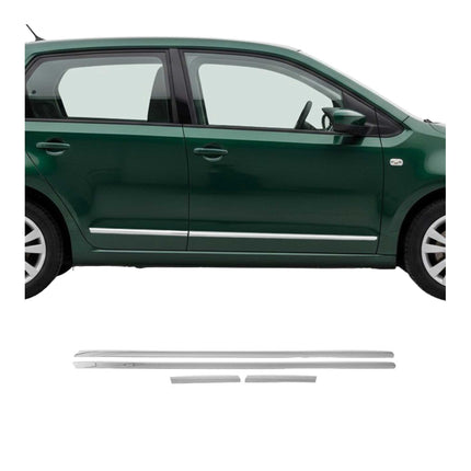Seitentürleiste Türleisten Türschutzleiste für Skoda Citigo 2011-2020 Chrom 4x