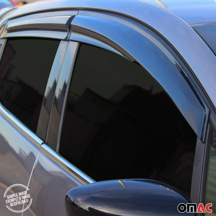 4x Windabweiser Regenabweiser für VW Golf 1991-1998 Schrägheck Kombi Dunkel