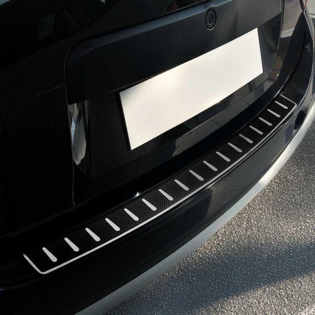 Ladekantenschutz Stoßstange für Dacia Duster I 2010-17 Edelstahl carbon foliert