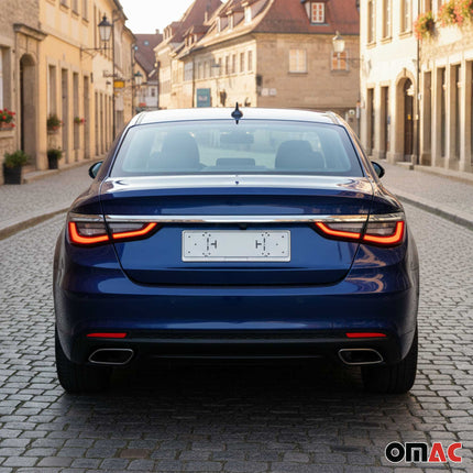 Kennzeichenhalter Nummernschildhalter für VW Golf 8 2019-2025 Edelstahl 2tlg