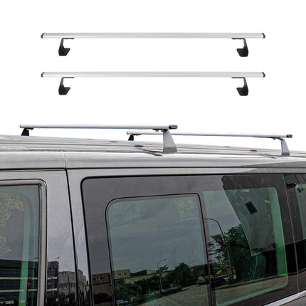 Dachträger Grundtäger für Nissan Primastar 2001-2014 75kg Stahl Silber 2 tlg