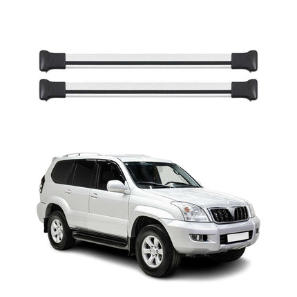 Dachträger Grundtäger für Toyota Land Cruiser Prado 2002-2009 75kg Alu Silber 2x