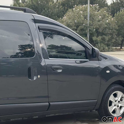 Fensterleisten Zierleisten für Dacia Dokker 2012-2021 Edelstahl Chrom 2tlg
