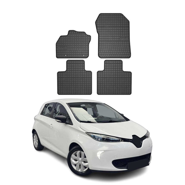 OMAC Gummi Fußmatten für Renault Zoe 2012-2019 Automatten Gummi Schwarz 4tlg