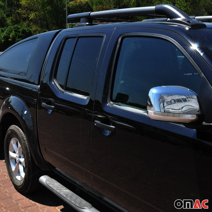 Fensterleisten Zierleisten für Nissan Navara D40 2005-2015 Edelstahl Chrom 4tlg