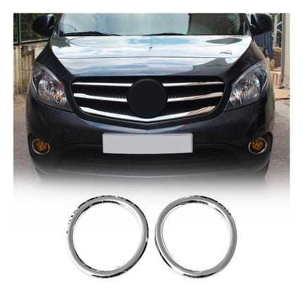 Nebelscheinwerfer Rahmen Chrom für Mercedes Citan 2012-2021 Edelstahl 2x