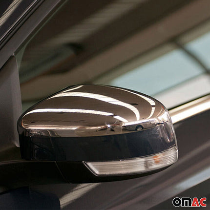 Spiegelabdeckung für Ford Focus III Kasten 2010-2018 2tlg Edelstahl Chrom