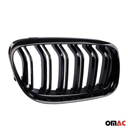 Nieren Grill Kühlergrill für BMW 3er E90 Limo 2009-2011 M4 Schwarz Glanz