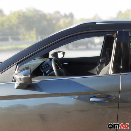 Windabweiser Regenabweiser für Seat Arona 2017-2026 Dunkel Acryl 4tlg
