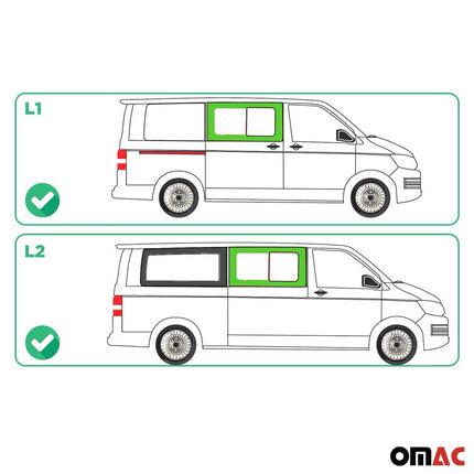 Seitenfenster Schiebefenster für VW T5 2003-2015 Rechts Schiebetür Auto L1 L2