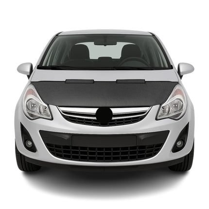 Haubenbra Steinschlagschutz Bonnet Bra für Opel Corsa D 2006-2015 Carbon Halb