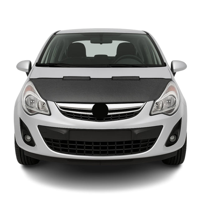 Haubenbra Steinschlagschutz Bonnet Bra für Opel Corsa D 2006-2015 Carbon Halb