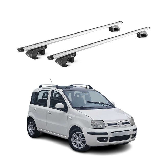 Dachträger Grundtäger für Fiat Panda III Cross 2012-2026 90kg Alu Silber 2x ABE