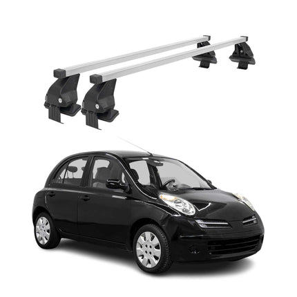 Menabo Dachträger Grundtäger für Nissan Micra 2002-2010 5tür 50kg Stahl Grau 2x