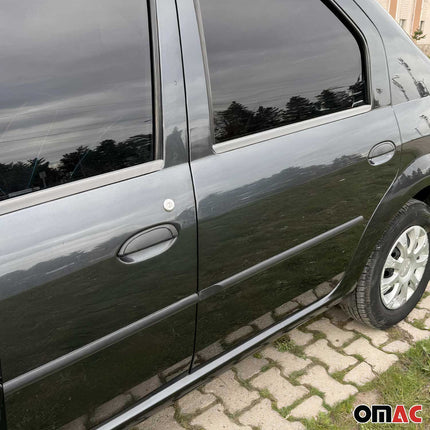 Fensterleisten Zierleisten für Dacia Logan 2008-2013 Edelstahl Chrom 4tlg