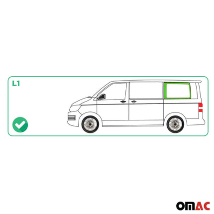 Seitenfenster Seitenscheibe für VW T5 2003-2015 Sicherheitsglas Links Schwarz L1