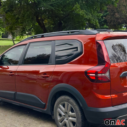 Heckfenster Verkleidung für Dacia Jogger 2022-2026 MPV Schwarz 2 tlg