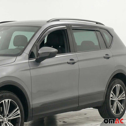 Windabweiser Regenabweiser für Seat Tarraco 2019-2024 Dunkel Acryl 4tlg