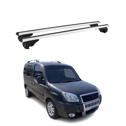 Dachträger Grundtäger für Fiat Doblo 2000-2010 75kg Alu Silber 2 tlg
