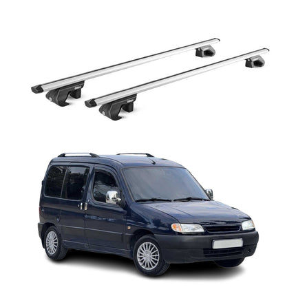 Dachträger Grundtäger für Citroen Berlingo 1996-2008 90kg Alu Silber 2 tlg ABE