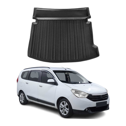 Kofferraumwanne Laderaumwanne für Dacia Lodgy 2012-2024 5tür Gummi TPE Schwarz