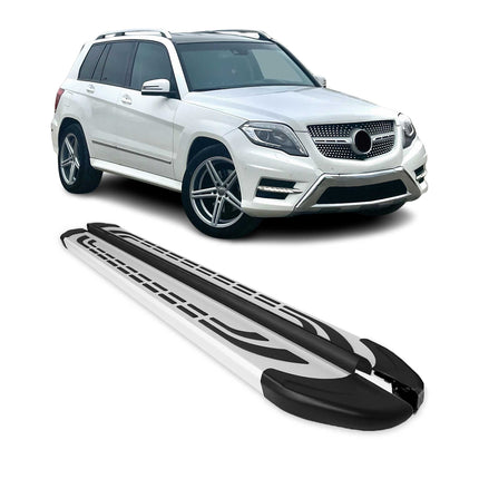 Trittbretter Seitenschweller Seitenbretter für Mercedes GLK X204 2010-2015 Alu