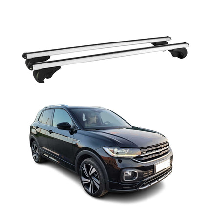 Dachträger Grundtäger für VW T-Cross 2019-2026 75kg Aluminium Silber 2 tlg