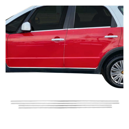 Fensterleisten Zierleisten für Suzuki SX4 2013-2021 Edelstahl Chrom 4tlg
