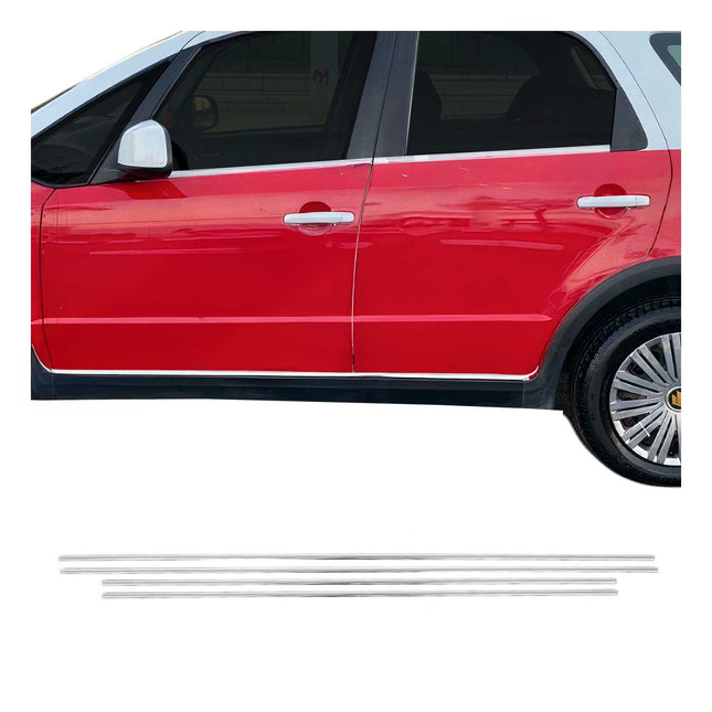 Fensterleisten Zierleisten für Suzuki SX4 2013-2021 Edelstahl Chrom 4tlg