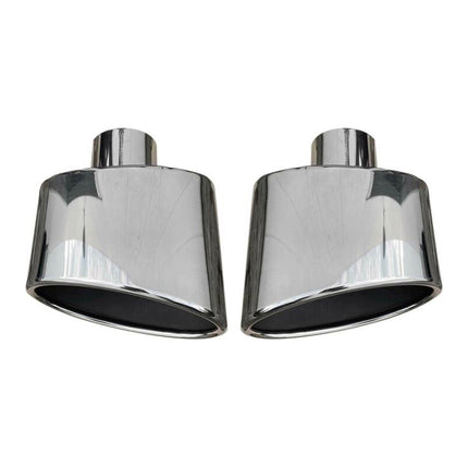 Auspuffblende Endrohr für VW Golf 2012-2019 Edelstahl Chrom 2x