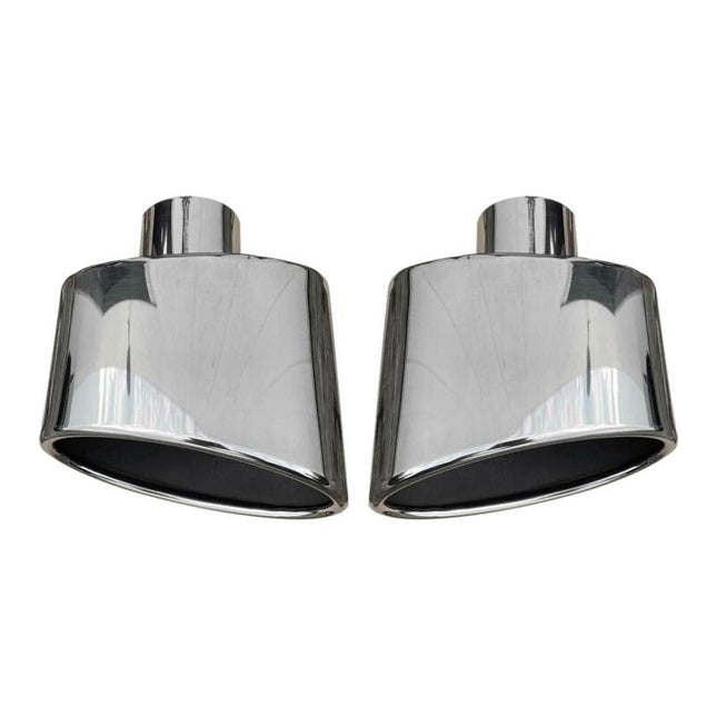 Auspuffblende Endrohr für VW Golf 2012-2019 Edelstahl Chrom 2x