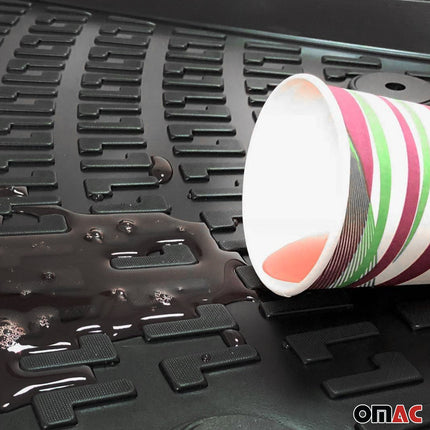 Fußmatten 3D Gummimatten für Ford Transit 2000-2014 Gummi TPE Schwarz 4tlg