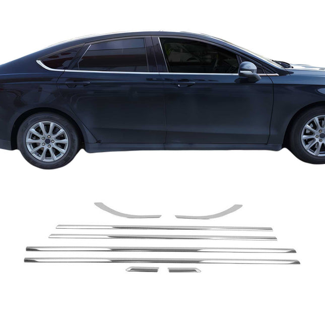 Fensterleisten Zierleisten für Ford Mondeo mk5 Limo 2014-2022 Edelstahl 8tlg