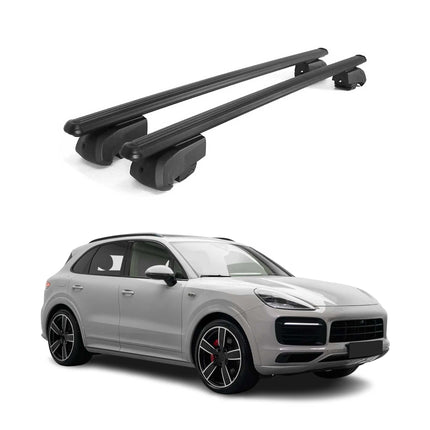 Dachträger Gepäckträger für Porsche Cayenne 2018-2023 ABE Aluminium Schwarz