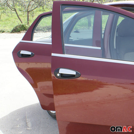Chrom Türgriff Blende für Fiat Grande Punto 2005-2009 Edelstahl 4tlg