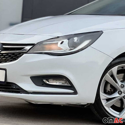 Nebelscheinwerfer Rahmen Chrom für Opel Astra K Schrägheck Edelstahl 2x